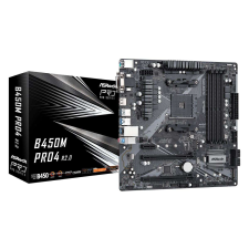 AMD ASRock B450M PRO4 R2.0 90-MXBEG0-A0UAYZ alaplap