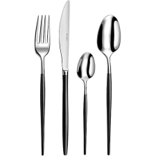 Amefa SOPRANO Sada příborů 16 ks černá tányér és evőeszköz