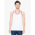AMERICAN APPAREL AA2408 yersei ujjatlan póló-trikó American Apparel, White/Red-M