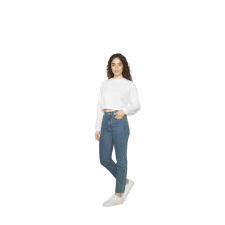 AMERICAN APPAREL AARSAF3451 WOMEN&#039;S FLEX FLEECE CROP PULLOVER L munkaruha