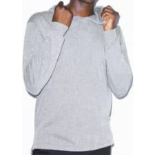 AMERICAN APPAREL AARSATR436 unisexhosszú ujjú kapucnis póló American Apparel, Athletic Grey-XL férfi póló
