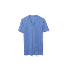 AMERICAN APPAREL AATR461 V-nyakú unisex tri-blend rövid ujjú póló American Apparel, Athletic Blue-M