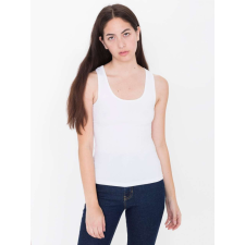 AMERICAN APPAREL Női ujjatlan póló AA8308 spandex trikó, White-XL női trikó