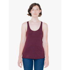 AMERICAN APPAREL tri-blend Női sport hátú trikó, AATR308 ujjatlan póló, Tri-Cranberry-S női trikó