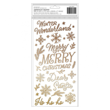 American Crafts Matrica , Puffy Stickers / Crate Paper Busy Sidewalks (2 ív) matrica