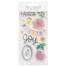American Crafts Szilikonbélyegző - Bea Valint - Poppy and Pear - Clear Stamps (1 csomag) bélyegző