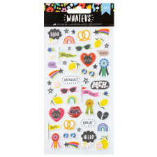 American Crafts Whatevs Pufi matrica Stickers Puffy Icons (1 csomag) matrica