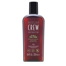  American Crew 3-In-1 teafaolajos sampon-balzsam-tusfürdő, 250 ml sampon