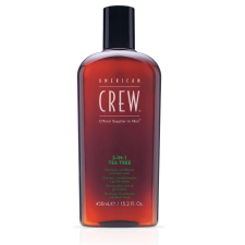 American Crew 3-In-1 teafaolajos sampon-balzsam-tusfürdő, 450 ml sampon
