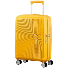 American Tourister Soundbox Spinner 55 EXP Golden Yellow kézitáska és bőrönd