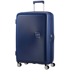 American Tourister Soundbox Spinner 77 Exp Midnight Navy kézitáska és bőrönd