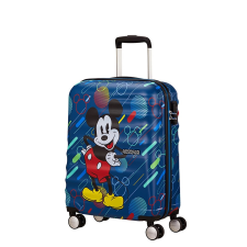 American Tourister WAVEBREAKER Disney FUTURE POP MICKEY négykerekű kabinbőrönd 85667-9845 kézitáska és bőrönd
