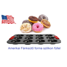  Amerikai Fánksütő forma szilikon füllel 12 db-os (KCM-2024L) sütés és főzés