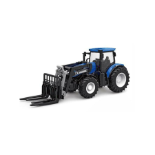 Amewi RC Rakodóvillás távirányítós traktor (1:24) - Kék autópálya és játékautó