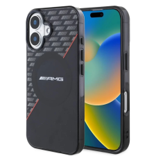 AMG Rhombs MagSafe tok iPhone 16 készülékhez fekete/piros tok és táska
