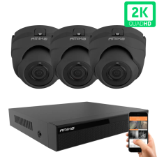 Amiko D20M530B-AHD dome 3 biztonsági kamera rendszer 5MP 2K megfigyelő kamera