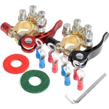 AMIO mosazné bateriové svorky s rychloupínacími konektory autóalkatrész