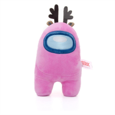 Among Us plüss figura 20 cm - rózsaszín, aganccsal plüssfigura