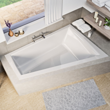  Amor slim 180×130 aszimmetrikus kád (jobbos vagy balos) kád, zuhanykabin