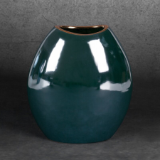  Amora2 kerámia váza Zöld 18x9x20 cm dekoráció