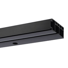 AMS AMS Műanyag mennyezeti függönysín (1 soros) fekete - 180 cm karnis, függönyrúd