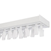 AMS AMS Műanyag mennyezeti függönysín szett (2 soros) csipesszel, fehér - 180 cm