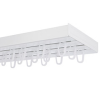 AMS AMS Műanyag mennyezeti függönysín szett (3 soros) akasztóval, fehér - 300 cm