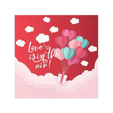 Amscan Love Is In The Air Red szalvéta 20 db-os papírárú, csomagoló és tárolóeszköz