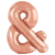 Amscan PartyLux - Rose Gold & Jel Fólia Lufi - 108 cm
