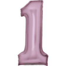 Amscan Rózsaszín Lustre Pastel Pink 1-es Szám Fólia Lufi 86 cm (9917323) party kellék