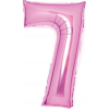 Amscan Rózsaszín Pink 7-es Szám Fólia Lufi 66 cm (9914047)