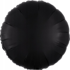 Amscan Silk Black Kör Fólia Lufi 43 cm (615281) party kellék