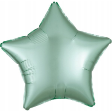 Amscan Silk Mint Green Csillag Fólia Lufi 48 cm (9914109) party kellék