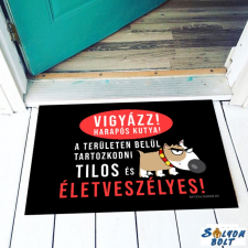 AN-PE 32 Kft Vicces színes lábtörlő, Vigyázz, harapós kutya lakástextília