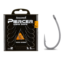 Anaconda Anaconda Piercer Curve Shank pontyozó - bojlis horog, #4, 11db horog