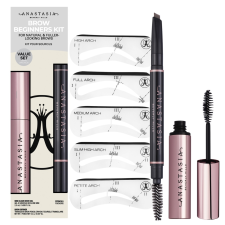 Anastasia Beverly Hills Brow Beginners Kit Medium Brown Szett kozmetikai ajándékcsomag