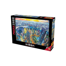  Anatolian 2000 db-os puzzle - View of Shanghai (3962) puzzle, kirakós
