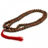 Ancient 108 Rudraksha Mala Lánc - 4 arcú rudraksa / 4 mukhi rudraksha - Barna