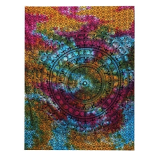 Ancient Egyes Pamut Ágytakaró / Falidísz- Mandala Elefánt lakástextília