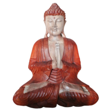 Ancient Kézműves Buddha Szobor-Üdvözlő-40cm dekoráció