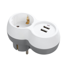 Anco földelt elosztó 2 a usb csatlakozóval (321261) hosszabbító, elosztó