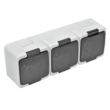 Anco Junior 3-as földelt dugalj, kültéri villanyszerelés