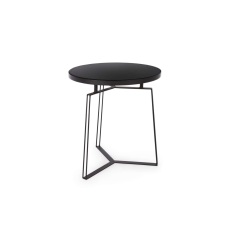 Andrea Bizzotto spa ZAIRA fekete lerakóasztal 50cm átmérő bútor