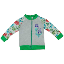 Andrea Kft. Dinós mintás cipzáras pulóver 80 (1080) gyerek pulóver, kardigán