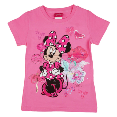 Andrea Kft. Disney Minnie szíves, virágos lányka póló