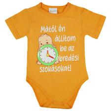 Andrea Kft. Feliratos rövid ujjú kislány baba body 86 (23834066086) kombidressz, body