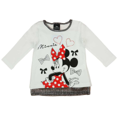 Andrea Kft. Hosszú ujjú kislány tunika Minnie egér mintával