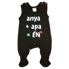 Andrea Kft. "anya+apa=Én" feliratos ujjatlan rugdalózó rugdalózó