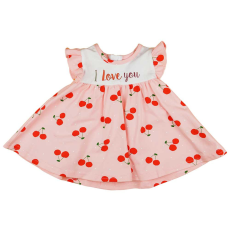 Andrea Kft. Ujjatlan baba ruha cseresznyés mintával