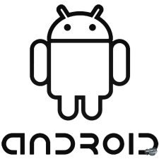  Android logó és felirat Autómatrica matrica